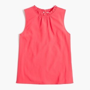 Watermelon Ruffle Neck Sleeveless top